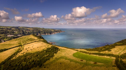 The coastal cliffs near West Challacombe Manor and Cottage, Devon